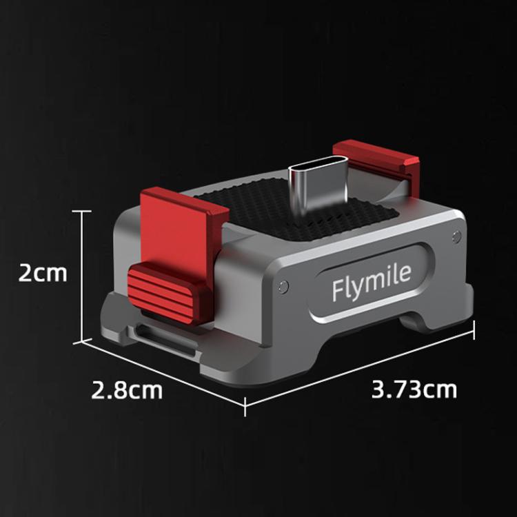 For DJI Osmo Pocket 3 Flymile Dual-Port 1/4" Thread Magnetic Quick-Release Charging Adapter