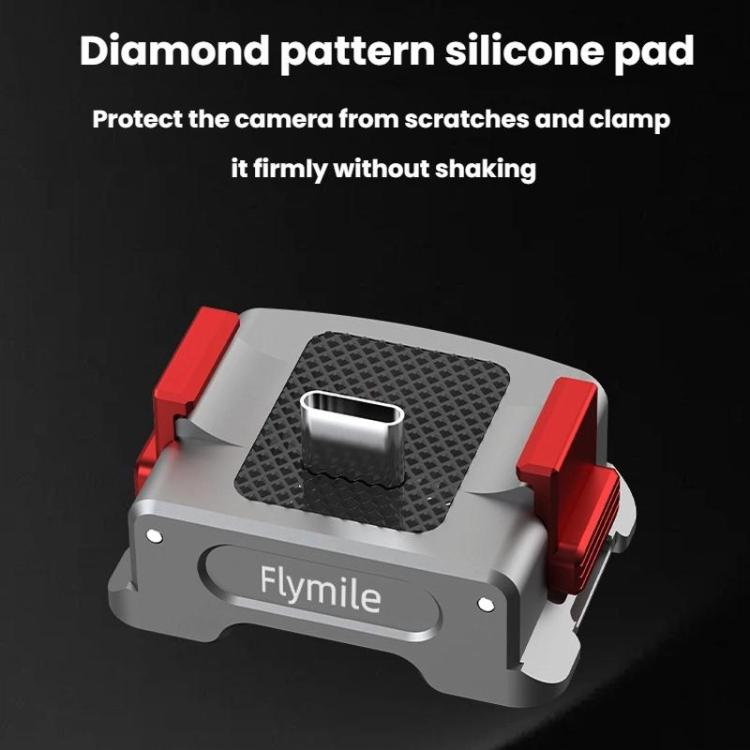 For DJI Osmo Pocket 3 Flymile Dual-Port 1/4" Thread Magnetic Quick-Release Charging Adapter