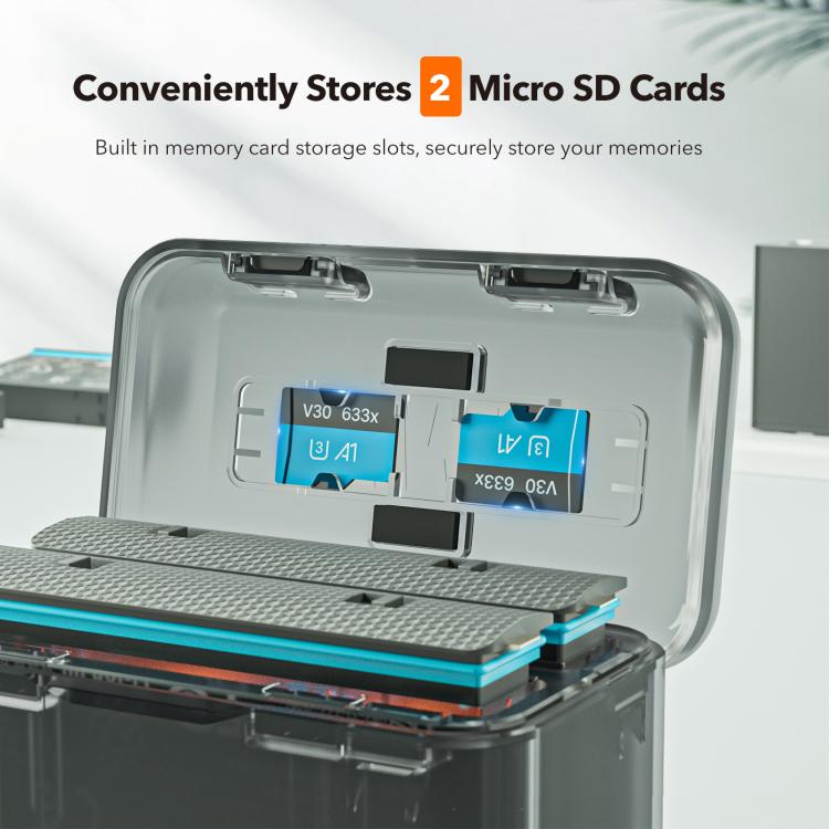 For Insta360 X4 SYMIK Dual-Channel Battery Charger & Storage Case Charging Hub With LED Indicators