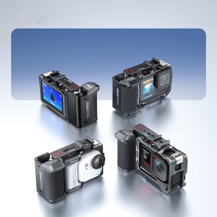 aMagisn Universal Camera Metal Xplorer Grip Kit For DJI Osmo Action/Insta360/GoPro HERO Series