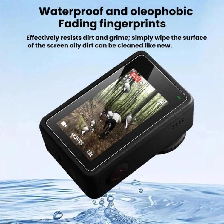 For DJI Osmo Action 6 Tempered Glass Screen Protector HD Clear Lens Film Kit