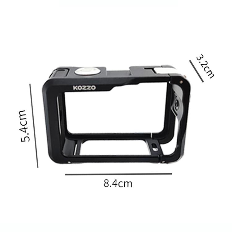 kozzo DJ101 Metal Rabbit Cage Sports Camera Dual Opening Aluminum Alloy Expanding Protective Bezel