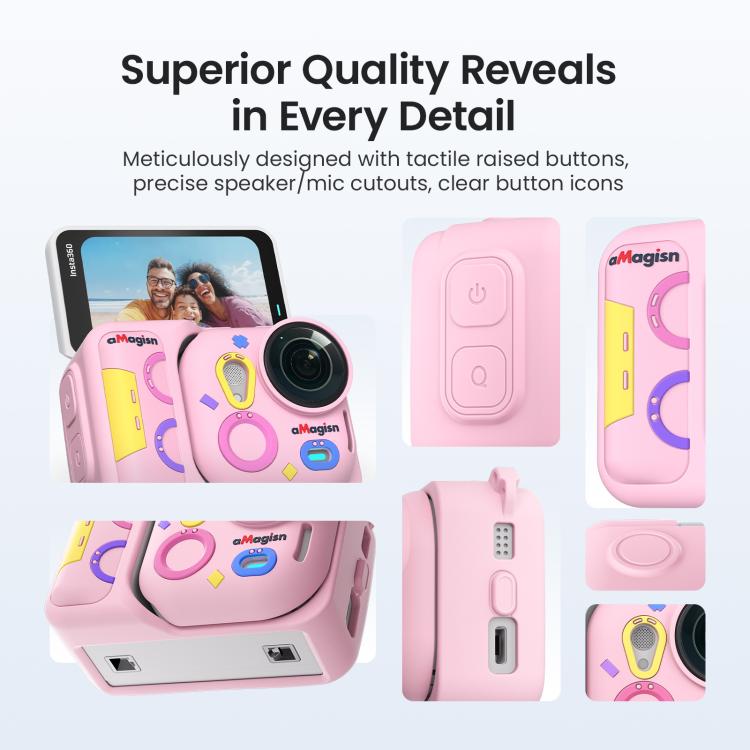 For Insta360 Go Ultra aMagisn Colorful Silicone Case Fun Durable Camera Skin Cover