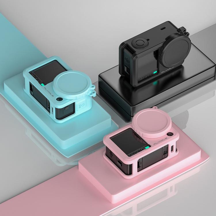 For DJI Osmo Action 6 Flymile Action Camera Lens Shockproof Silicone Case