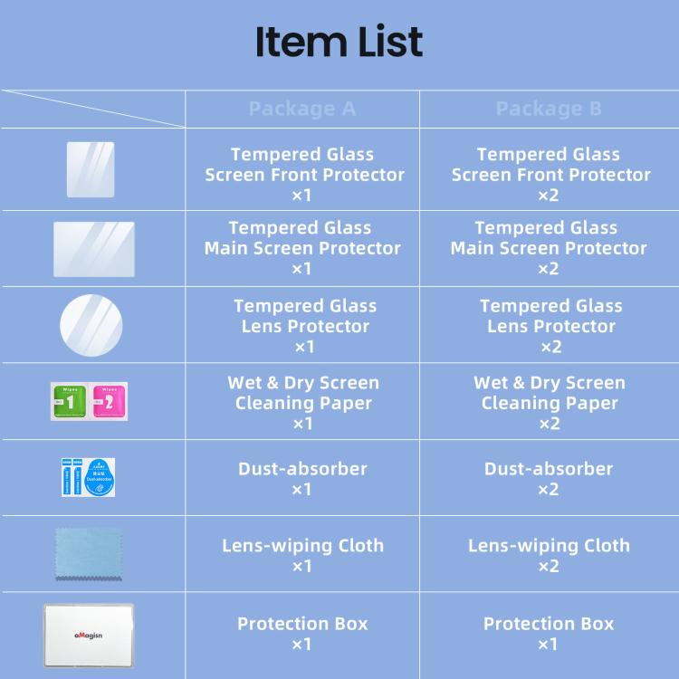 For DJI Osmo Action 6 aMagisn 9H Hardness Tempered Glass Screen Protector