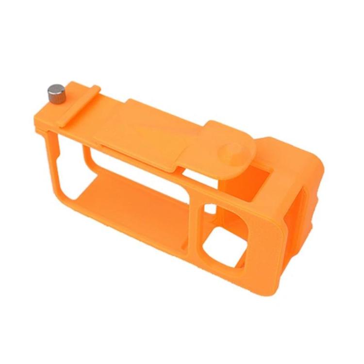 For DJI Osmo Action 6 Street Photo Handle Action Camera Handheld Bracket Cage Accessory, Frame Black, Frame Orange, Frame+Lens Cap Black, Frame+Lens Cap Oramge