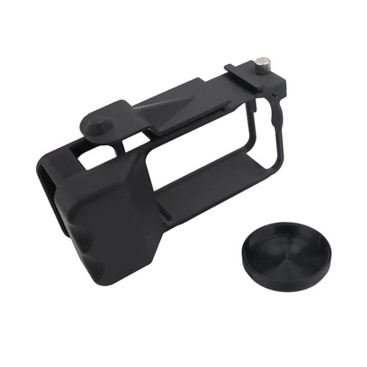 For DJI Osmo Action 6 Street Photo Handle Action Camera Handheld Bracket Cage Accessory, Frame Black, Frame Orange, Frame+Lens Cap Black, Frame+Lens Cap Oramge