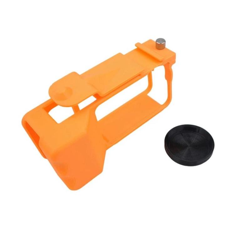 For DJI Osmo Action 6 Street Photo Handle Action Camera Handheld Bracket Cage Accessory, Frame Black, Frame Orange, Frame+Lens Cap Black, Frame+Lens Cap Oramge