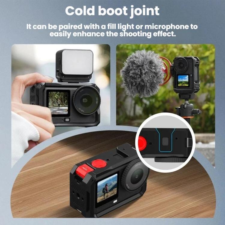 For DJI Osmo Action 6 Flymile Camera Cage Metal Protective Frame Expansion Case, AC6001