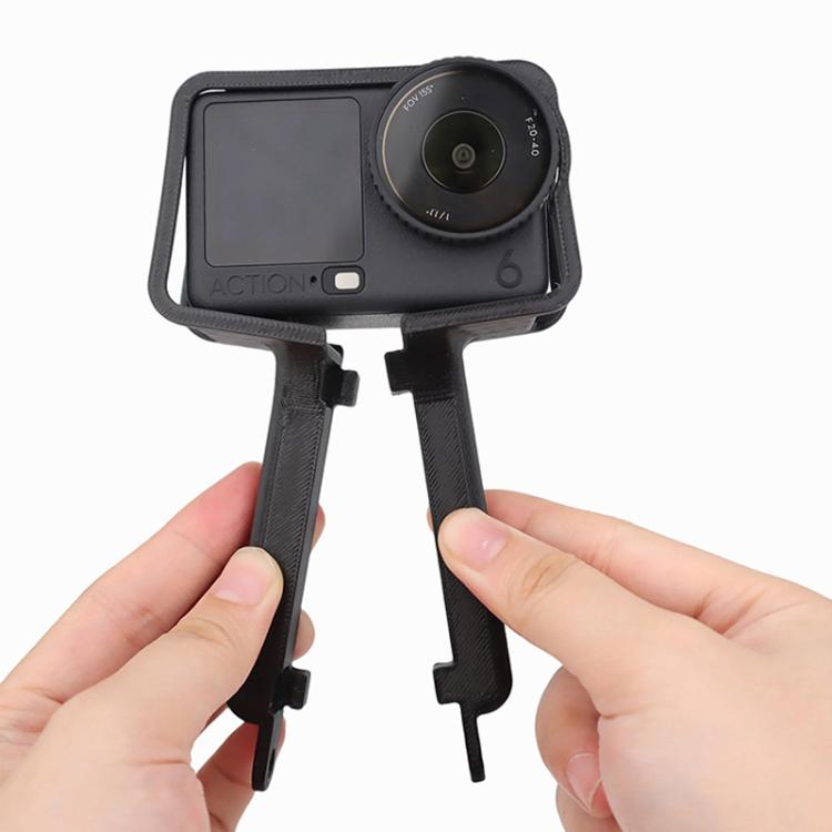 CQT Handheld Expanded Shooting Bracket Sports Camera Photography Fixed Grip Accessories, For DJI Osmo Action 6