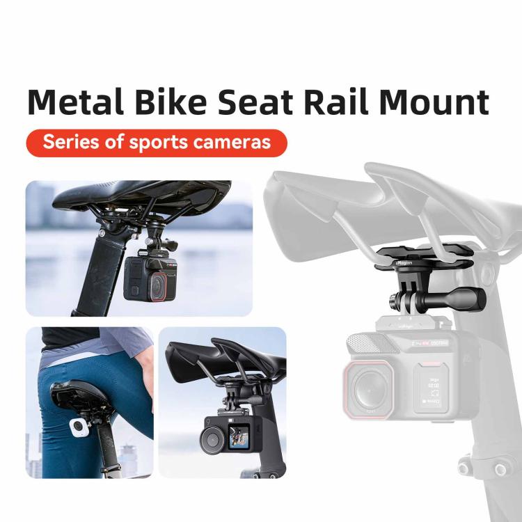 aMagisn Universal Bike Seat Rail Mount for Action Cameras Bike Seat Clamp