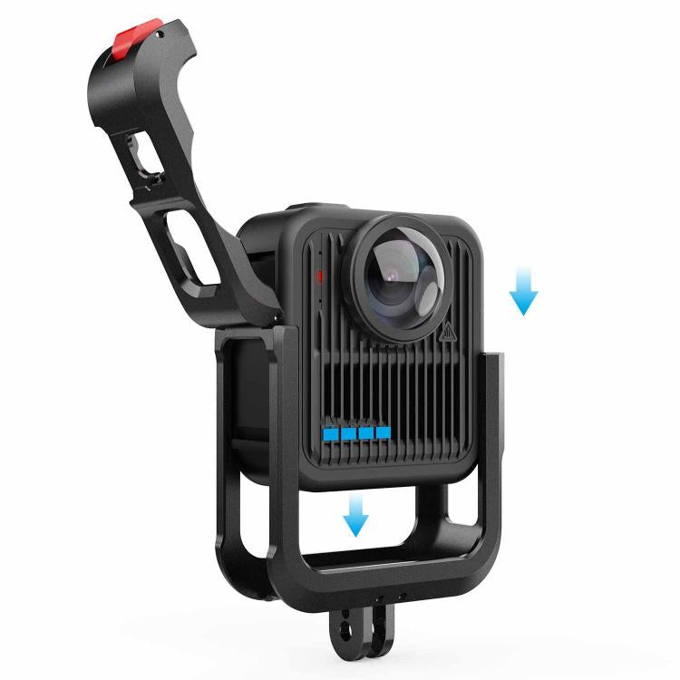 For GoPro MAX2 Aluminum Alloy Cage Kit Protective Frame With Dual Cold Shoe Mounts, Kit A, Kit B