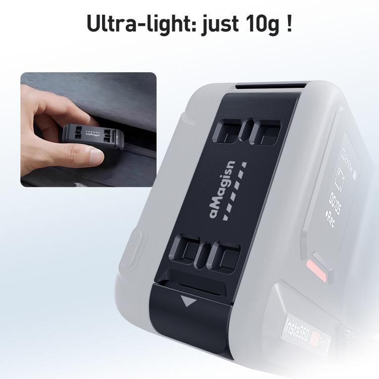 For Insta360 Ace Pro 2 aMagisn Vertical Shooting Battery Cover Magnetic Quick-Release & Splash Proof Battery Door