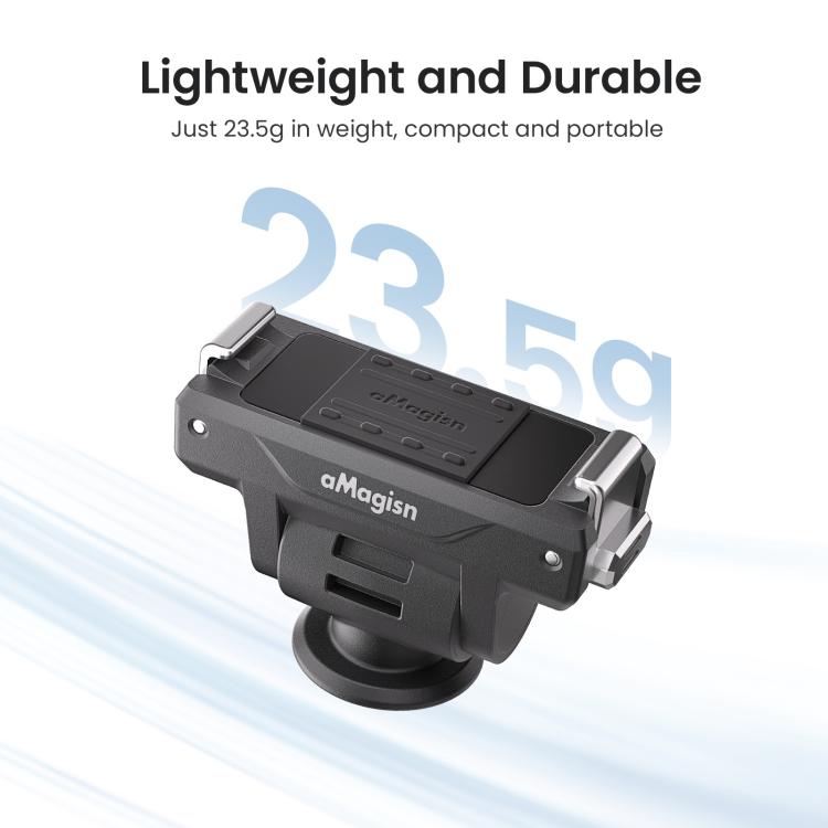 AMagisn Adjustable Quick Release Adapter For DJI Osmo 360/Action 5 Pro/4/3 - 4-Level Fast Perspective Switch