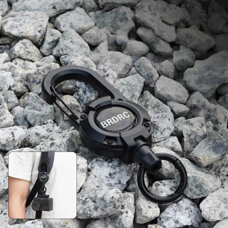 For DJI Osmo Action 6 / Pocket 3 / 4 BRDRC Action Camera Telescopic Backpack Carabiner