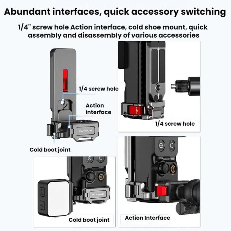 For DJI Osmo Pocket 4/3 Flymile Multi-functional Magnetic Frame Base