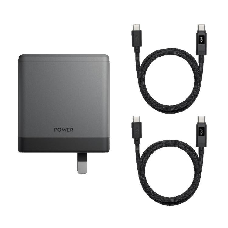 140W GaN Charger For DJI Power, CN Plug, Charger Only, With USB-C Cable, With 2 USB-C Cables