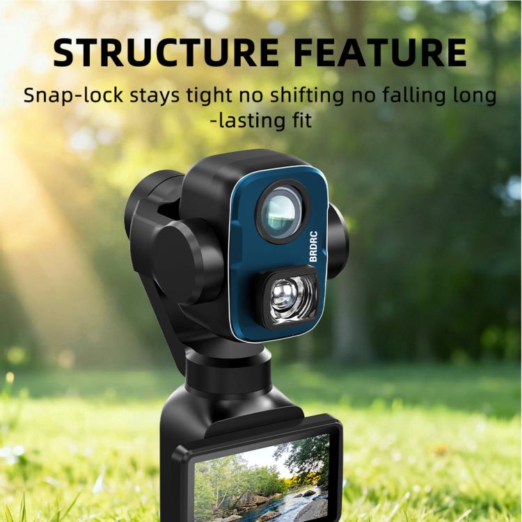 For DJI Osmo Pocket 4P BRDRC 108 Degree Extender External Filter