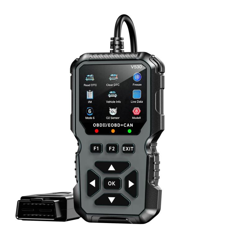 FOXSUR V530 Car Fault Diagnostic Scanner OBD2 Engine Fault Code Reader, Black