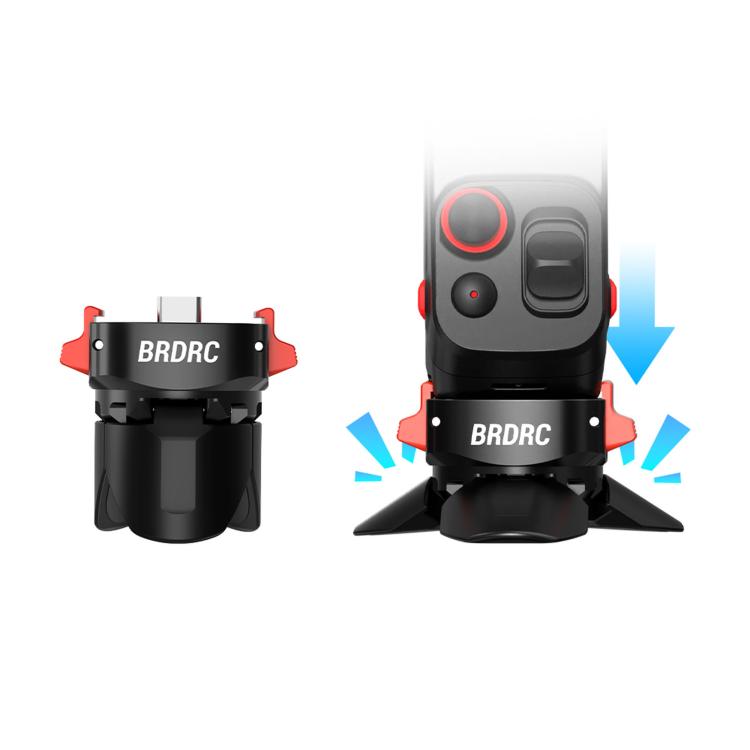 For Insta360 Luna Ultra BRDRC Magnetic Clip Quick-Release Charging Tripod