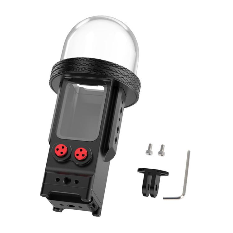 For DJI Osmo Pocket 3 Aluminium Waterproof Housing Case 80M Deep Diving Shell, Standard, Universal Dual-Card, Magnetic Quick-Release Dual-Card, 1 inch Ball Head