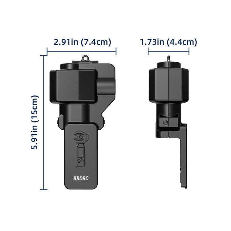 For DJI Osmo Pocket 4P BRDRC Lens Screen Dustproof Semi-Enclosed Protective Case