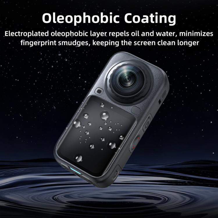 For Insta360 X6 BRDRC Dustproof Tempered Glass Screen Protector