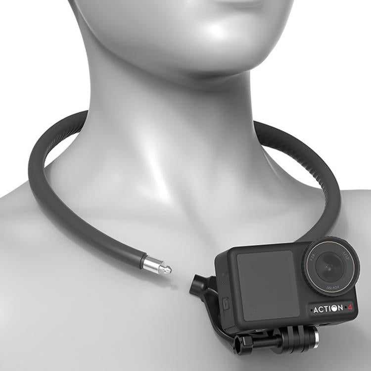 Silicone Neck Mount Holder for Action Camera Flexible POV 360-degree Rotatable Collar Mount, Full Kit, Standard Kit, Basic Kit
