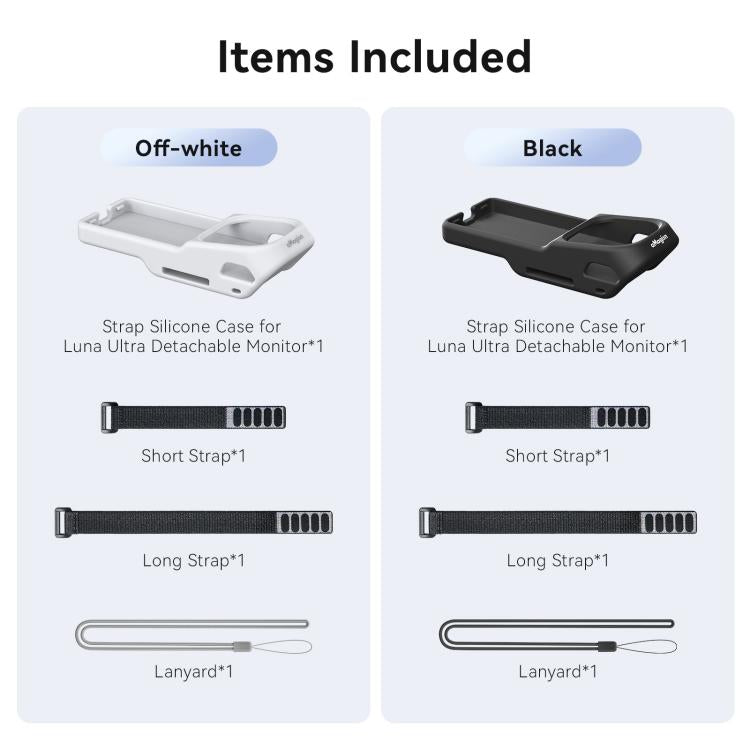 For Insta360 Luna Ultra Detachable Screen Monitor aMagisn Strap Silicone Case Adjustable Wristband Cover