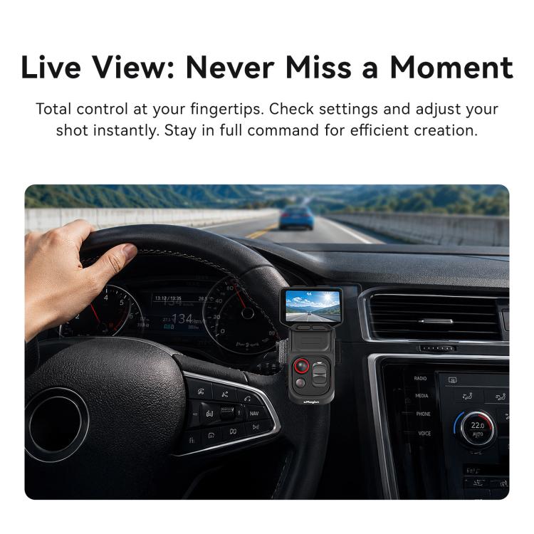 For Insta360 Luna Ultra Detachable Screen Monitor aMagisn Strap Silicone Case Adjustable Wristband Cover