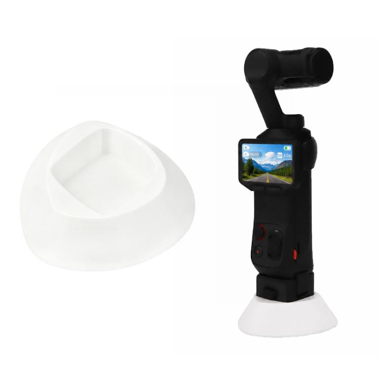 For Insta360 Luna Pro / Ultra Flexible Silicone Desk & Car Dashboard Mount Base, Black Standard, White Standard, Black with Adhesive Pad, White with Adhesive Pad