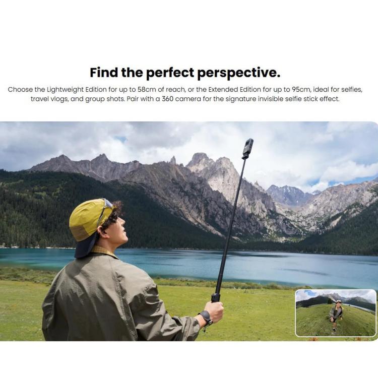 For Insta360 X6 Original Foldable Selfie Stick Remote Kit, Extended Edition White, Extended Edition Black, Lightweight Edition Black, Lightweight Edition White
