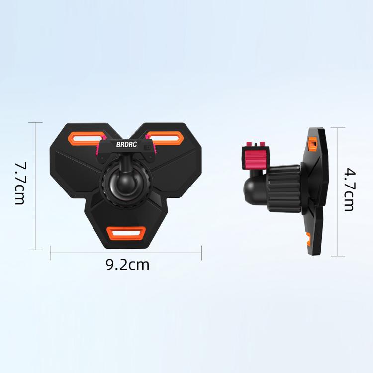 BRDRC Motorcycle Quick-Release Helmet Chin Mount For Insta360 Ace Pro 2 / X6 / X5 / X4 Air