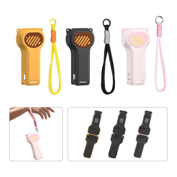 For DJI Osmo Pocket 4P aMagisn Open Bottom Hard Shell Case Flip Open Gimbal & Screen Cover, Open Bottom Black, Open Bottom Yellow, Open Bottom Pink