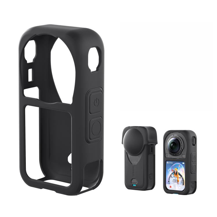 For Insta360 X6 Soft Anti-Scratch Rubber Cover Sleeve, aMagisn Body Case, aMagisn Lens Cap