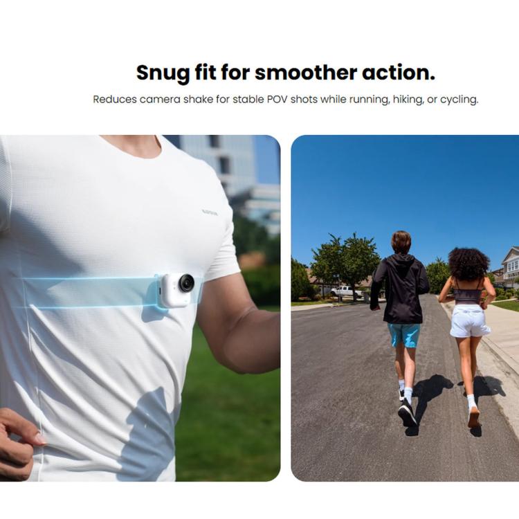 For Insta360 GO 3 / 3S / Ultra Original Cycling & Running Chest Strap, Chest Strap