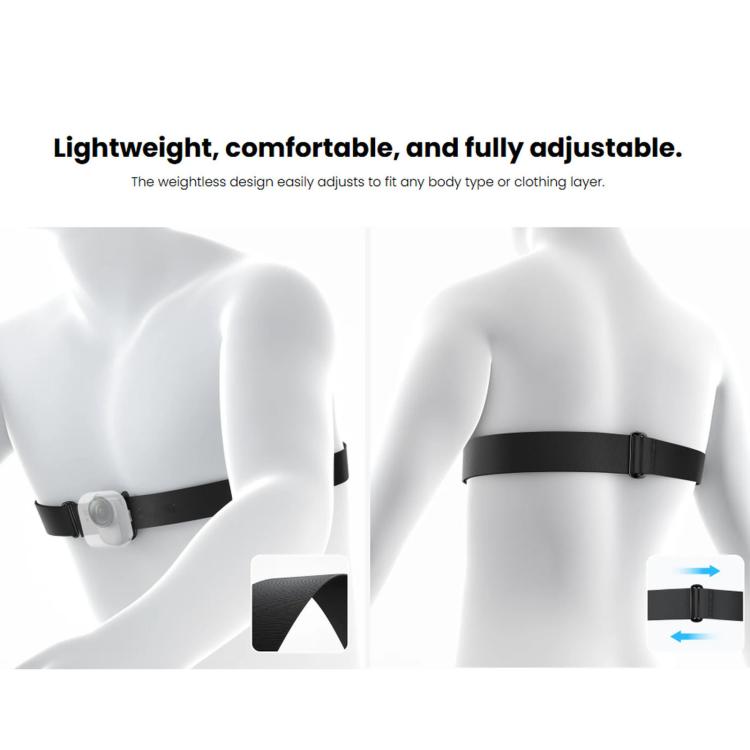 For Insta360 GO 3 / 3S / Ultra Original Cycling & Running Chest Strap, Chest Strap