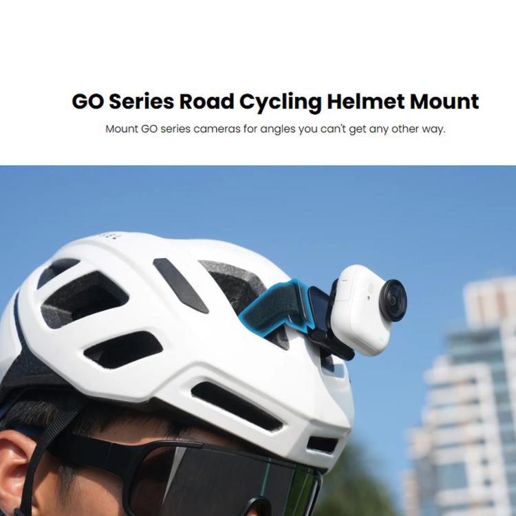 For Insta360 GO 3 / 3S / Ultra Original Road Cycling Helmet Mount, Helmet Mount