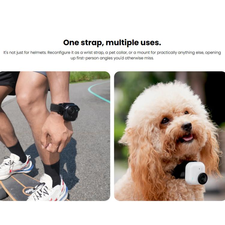 For Insta360 GO 3 / 3S / Ultra Original Road Cycling Helmet Mount, Helmet Mount