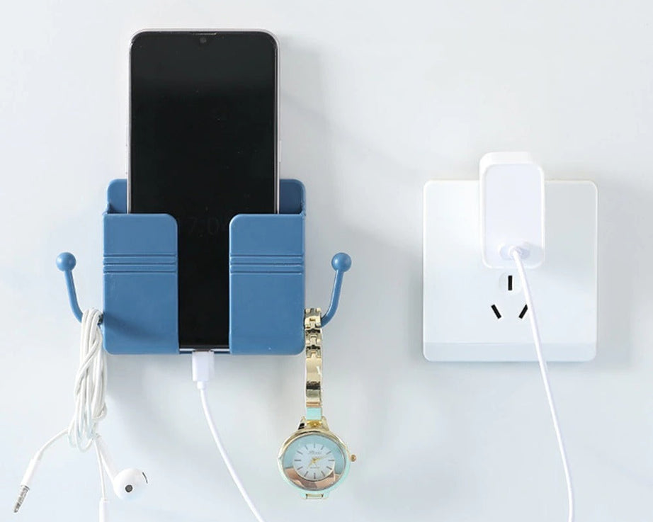 Wall-mounted mobile stand with hook design for various uses