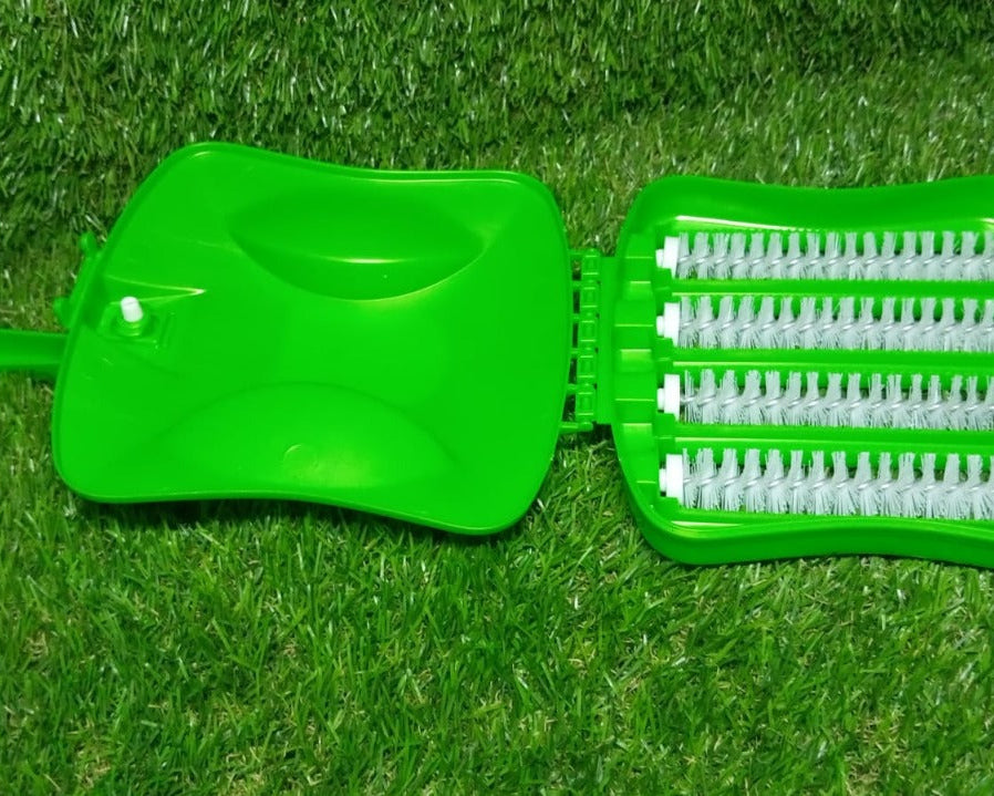 Multi-functional handheld carpet brush with dust collector