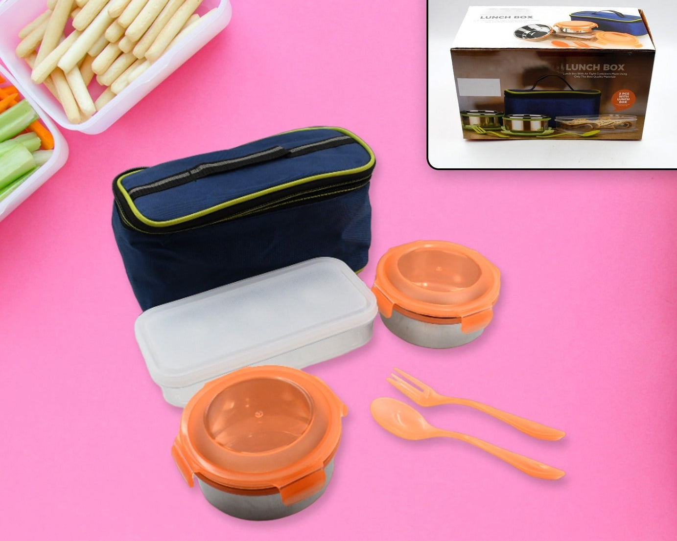 AIRTIGHT & LEAK PROOF STAINLESS STEEL CONTAINER MULTI COMPARTMENT LUNCH BOX CARRY TO ALL TYPE LUNCH IN LUNCH BOX & PREMIUM QUALITY LUNCH BOX IDEAL FOR OFFICE , SCHOOL KIDS & TRAVELLING IDEAL (3 Different Lunch Box)