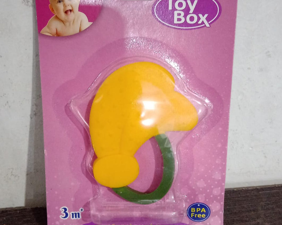 Baby Silicone Teether, Fruit Teether for Toddlers,100% Food Grade Silicone Teether, Non-Toxic & Latex Free Suitable for Kids Above 3 Months - Grapes, Banana, Watermelon (1 Pc )