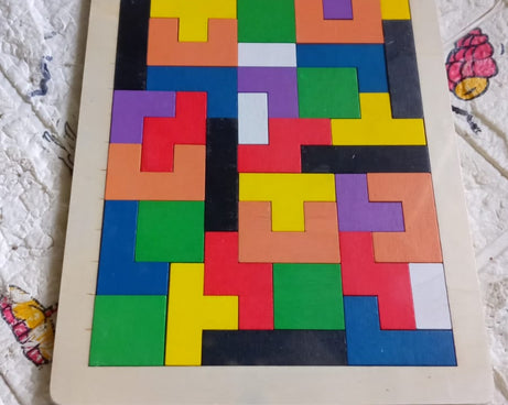 4296 Wooden Blocks Puzzle Children's Educational Toys, Russian block, Block Puzzle for Early Childhood Education, and Relaxing Brain Toys, Help Prevent