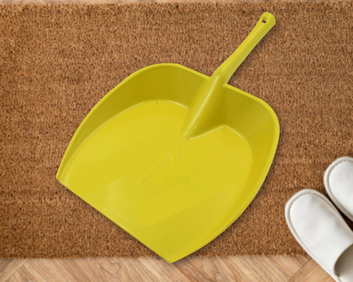 Dustpan with Long Handle, Dust Collection Dust Pan Tray for Kitchen, Home, Office, Bathroom Etc (1 Pc / Multicolor )