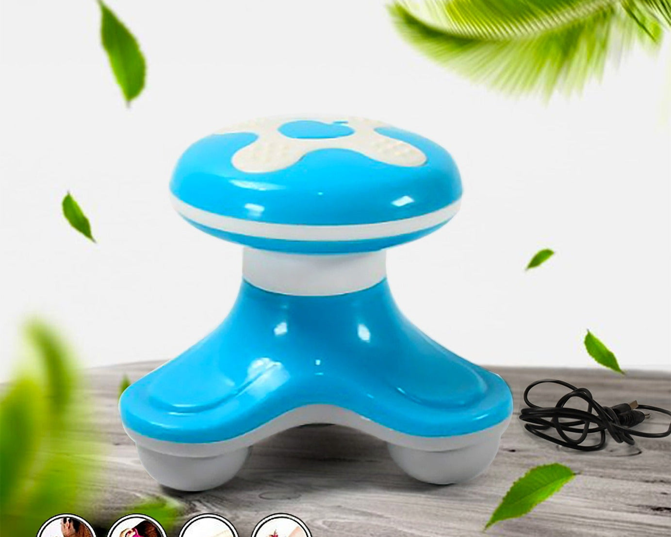 Multifunctional Mini Massager, Triangle Electric USB Massager, Automatic Switch, Relieve Fatigue, As a Gift (1 Pc / Battery Not Included)