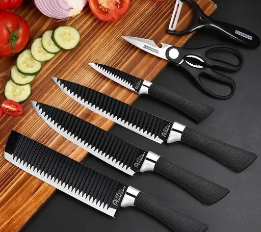5-Piece Forged Kitchen Chef Cutlery Stainless Steel Knife Set, Chopping Knife, Chef Knife, Utility Knife, Butcher Knife (5pc)