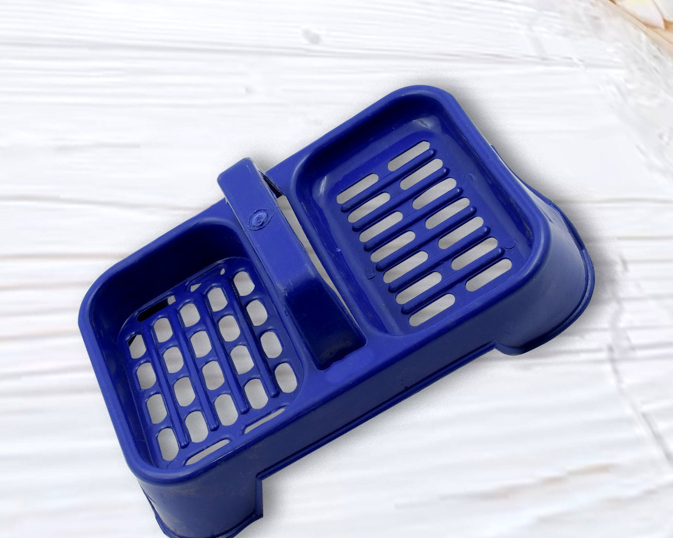 2in1 Plastic Soap Case / Soap Dish / Soap Stand, 2 Section Plastic Soap Case Soap Holder Soap Dish For Bathroom Kitchen Sink (1 Pc / Multicolor )