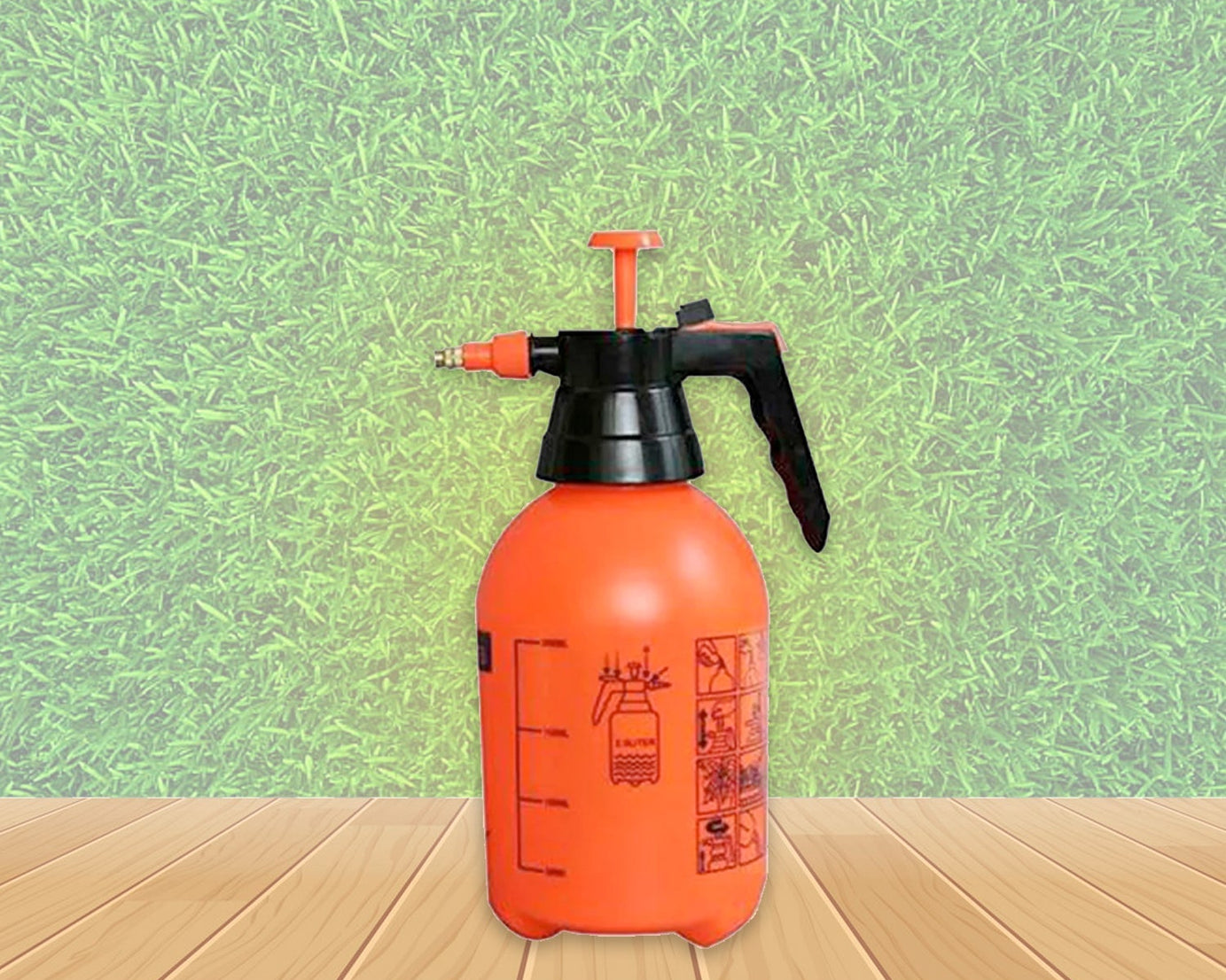 Garden sprayer with hand pump