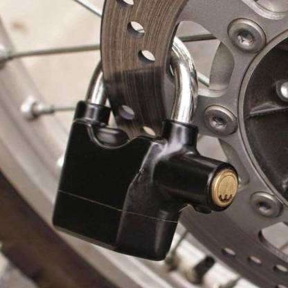 0185a Security Alarm Lock System | Waterproof Black Anti-theft Siren 110dba alarm anti Padlock FoR Bike | Door Window | Battery padlock